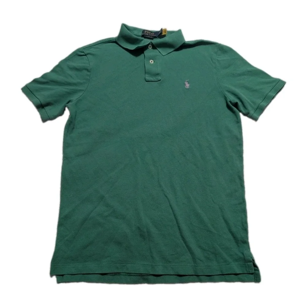 Polo Ralph Lauren Classic Fit Green Polo Shirt Men's Small Pony Cotton